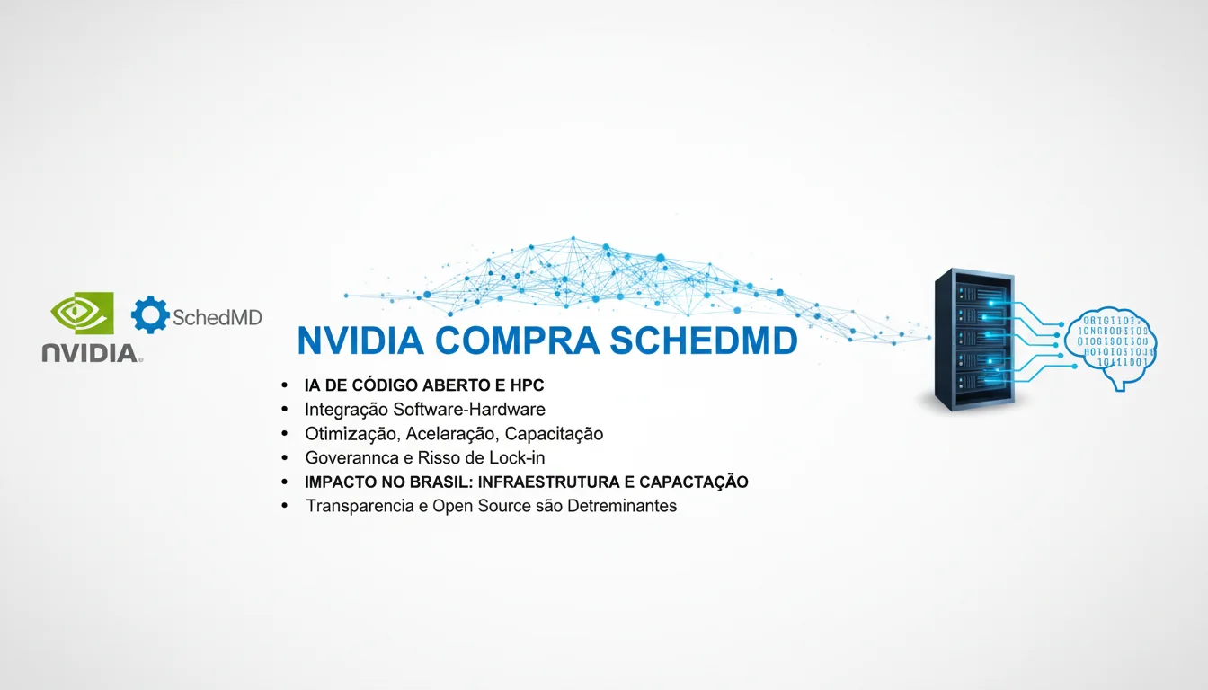 Nvidia compra SchedMD: como a aquisição fortalece a estratégia de IA de código aberto e impacta o ecossistema de HPC