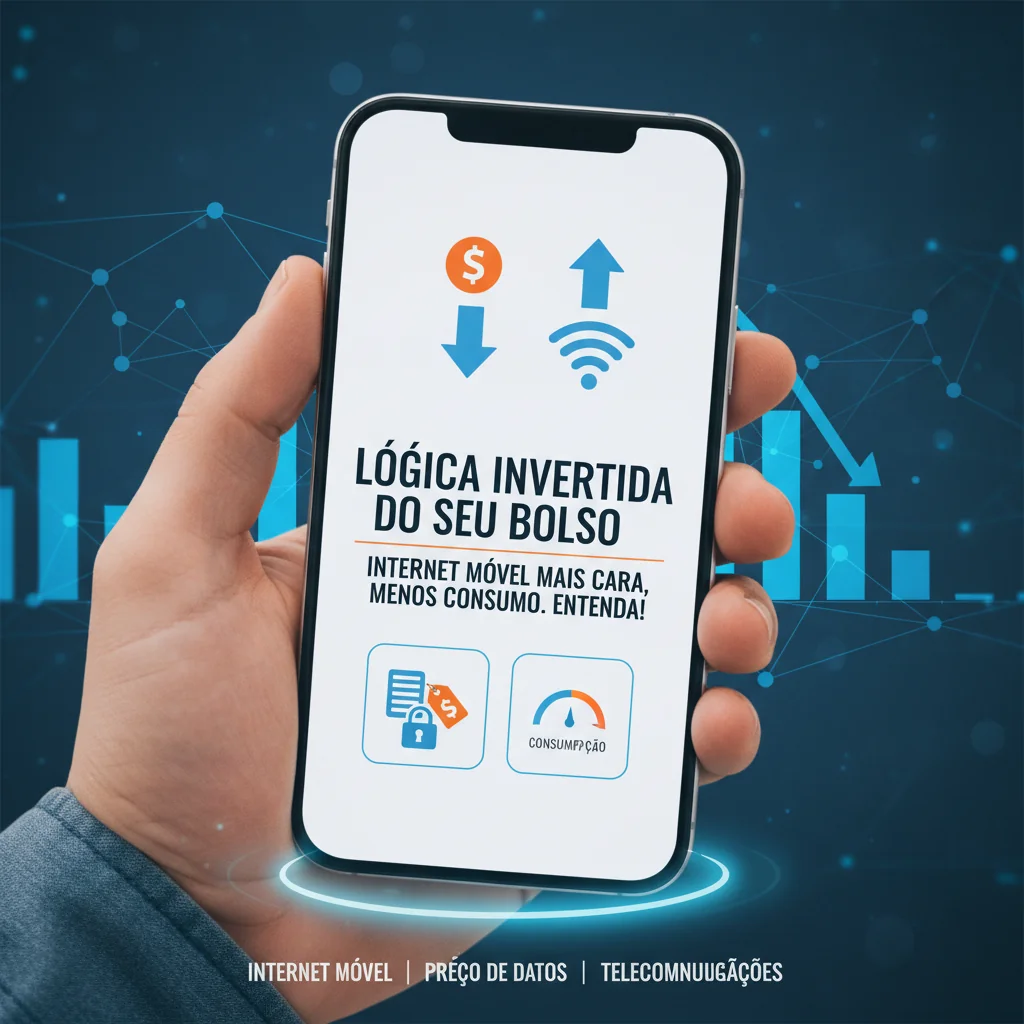 A Lógica Invertida do seu Bolso: Internet Móvel Mais Cara, Menos Consumo. Entenda!