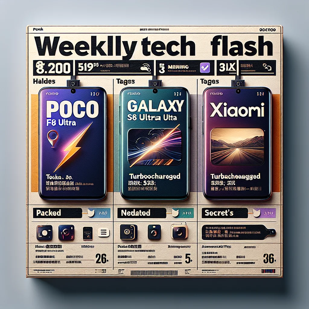 **Tech Flash Semanal: POCO F8 Ultra, Galaxy S26 Ultra Turbinado e os Segredos da Xiaomi!**

