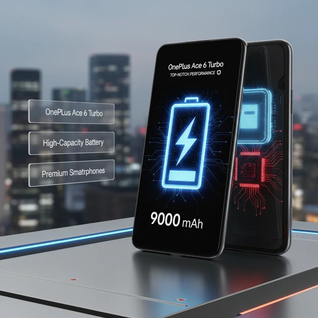 OnePlus Ace 6 Turbo: Rumor aponta para bateria gigante de 9.000 mAh e desempenho de ponta