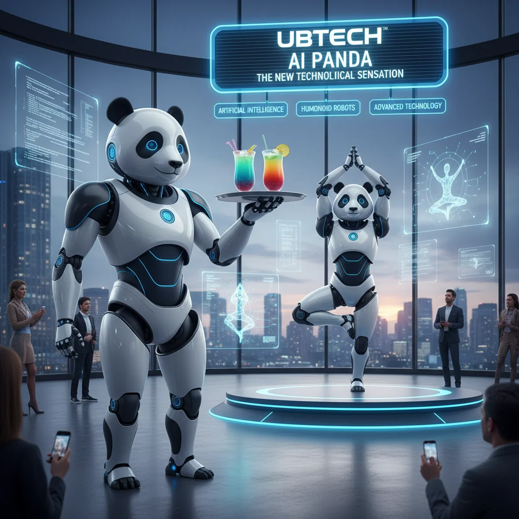 UBTECH: Robô Panda com IA que Serve Bebidas e Pratica Yoga é a Nova Sensação Tecnológica