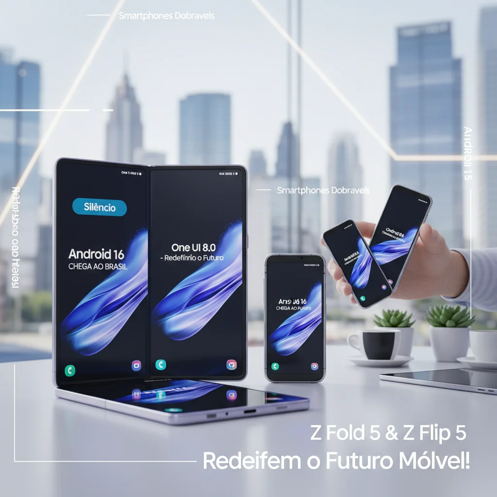 Silêncio, Android 16 Chega ao Brasil: Z Fold 5 e Z Flip 5 Recebem One UI 8.0 e Redefinem o Futuro Móvel!