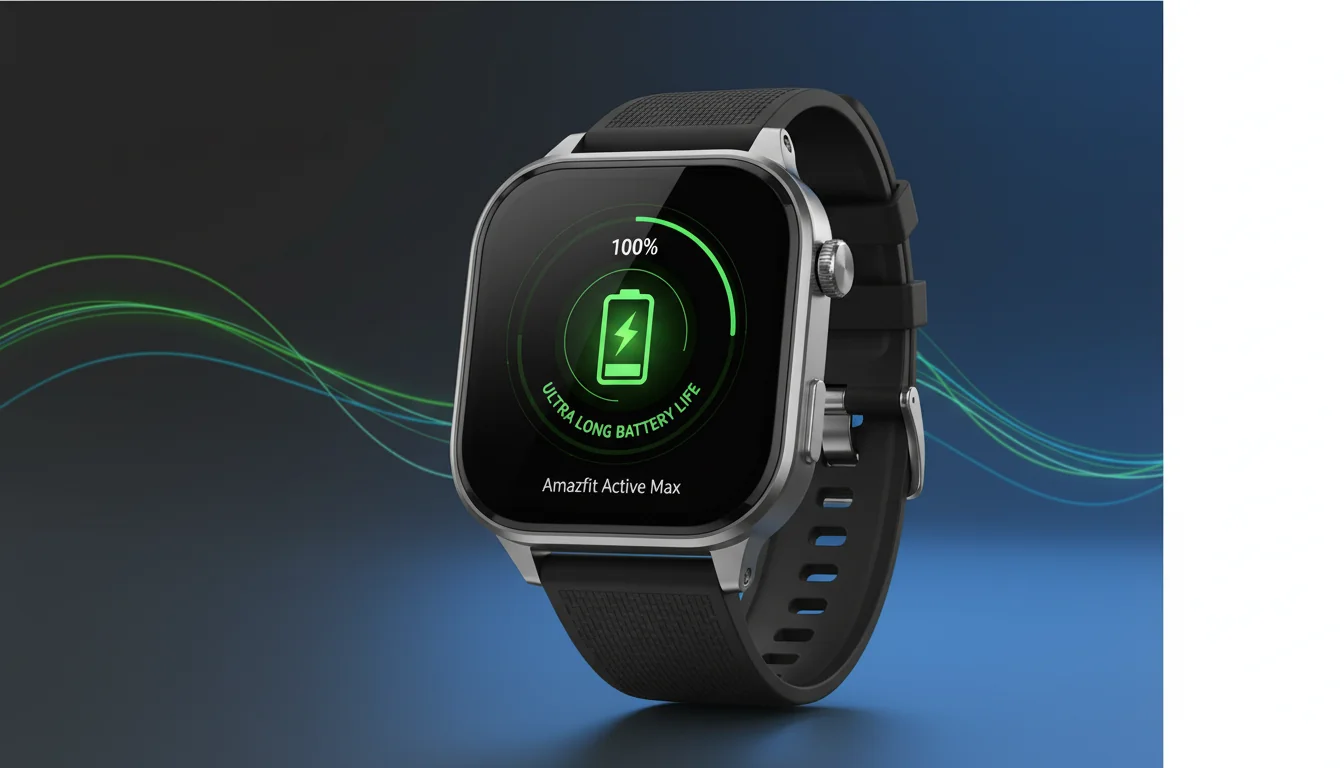 Amazfit Active Max: Vazamento revela smartwatch com bateria gigante e design premium