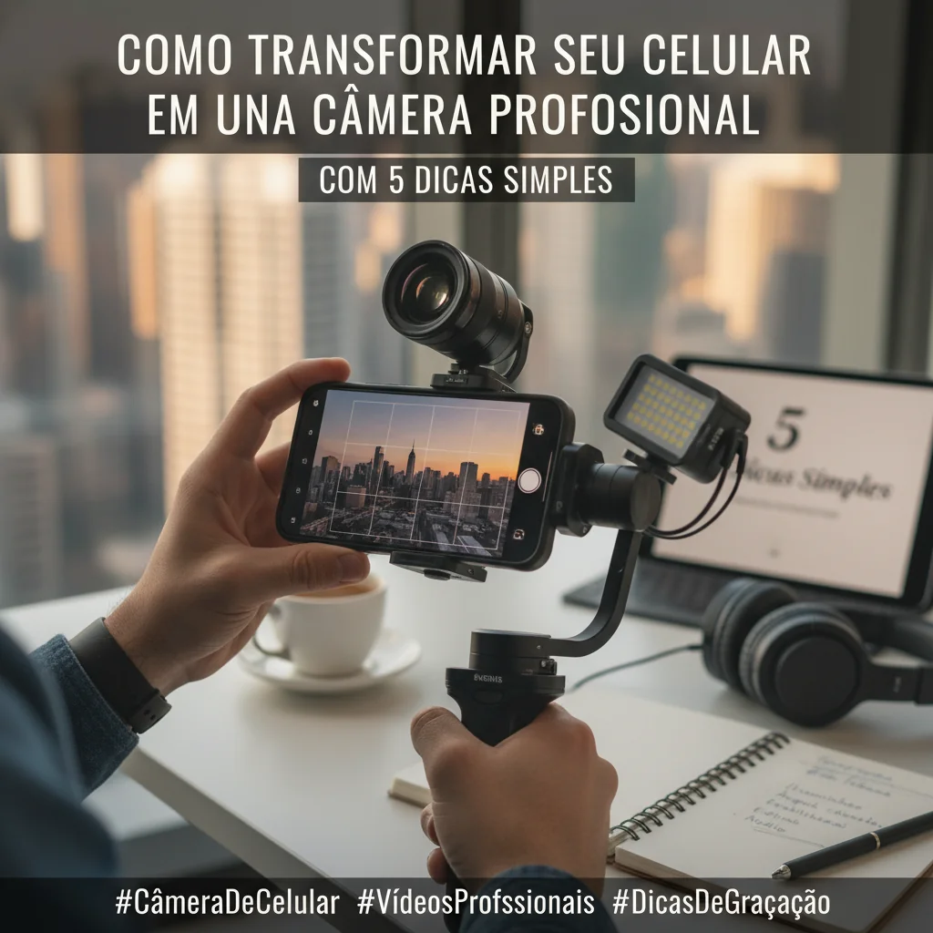 Como Transformar Seu Celular em Uma Câmera Profissional com 5 Dicas Simples