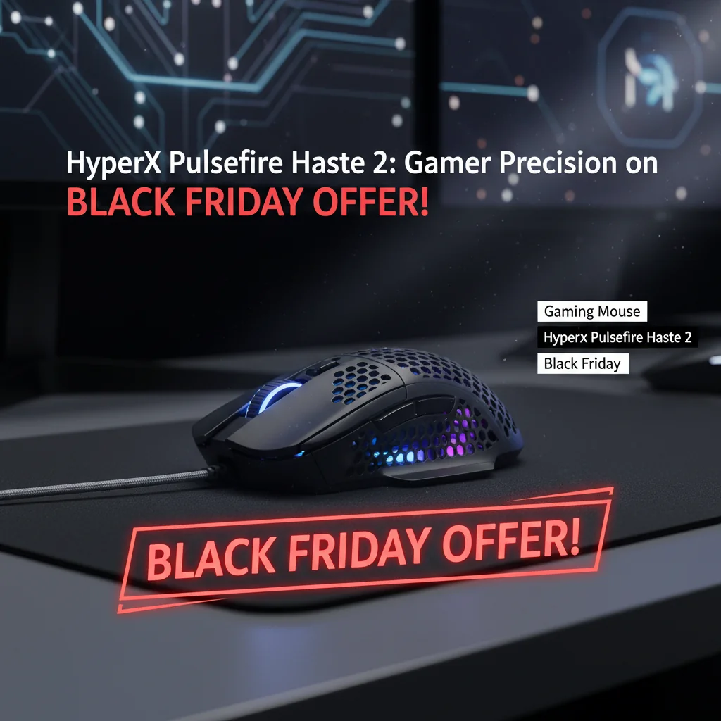 HyperX Pulsefire Haste 2: Precisão Gamer em Oferta na Black Friday!