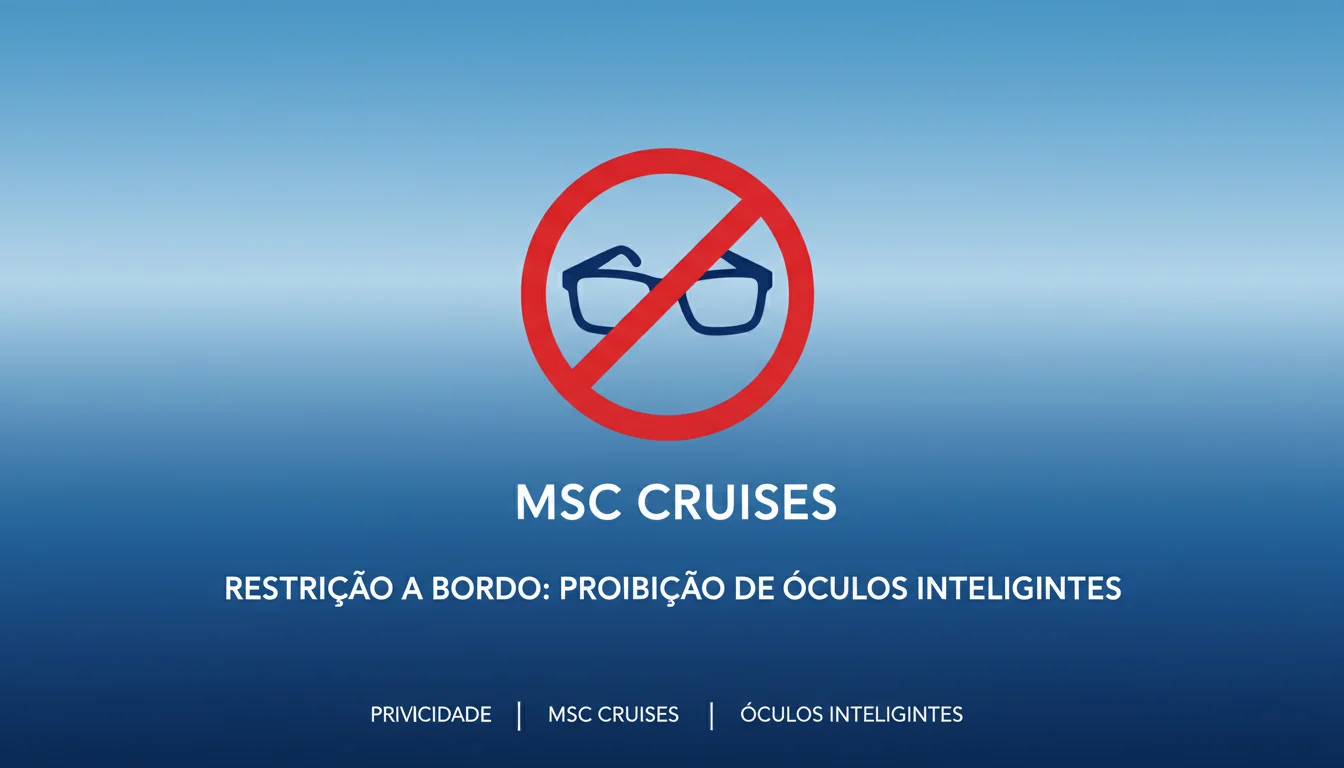 Proibição a Bordo: MSC Cruises Restringe Uso de Óculos Inteligentes em Navios