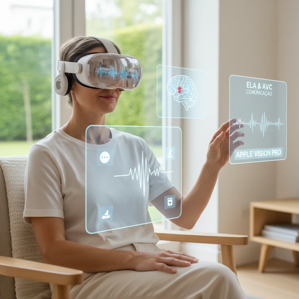 Apple Vision Pro: O Fim do Silêncio Invasivo para Pacientes com ELA e AVCs