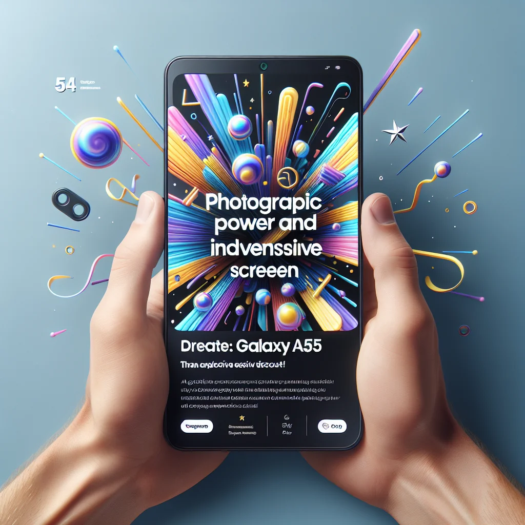 Galaxy A55: O Poder Fotográfico e a Tela Imersiva ao Alcance da Sua Mão com um Desconto Explosivo!
