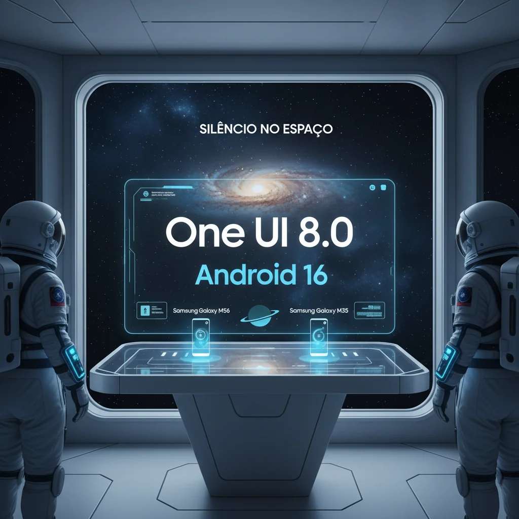 Silêncio no Espaço: One UI 8.0 e Android 16 Pousam nos Galaxy M56 e M35!