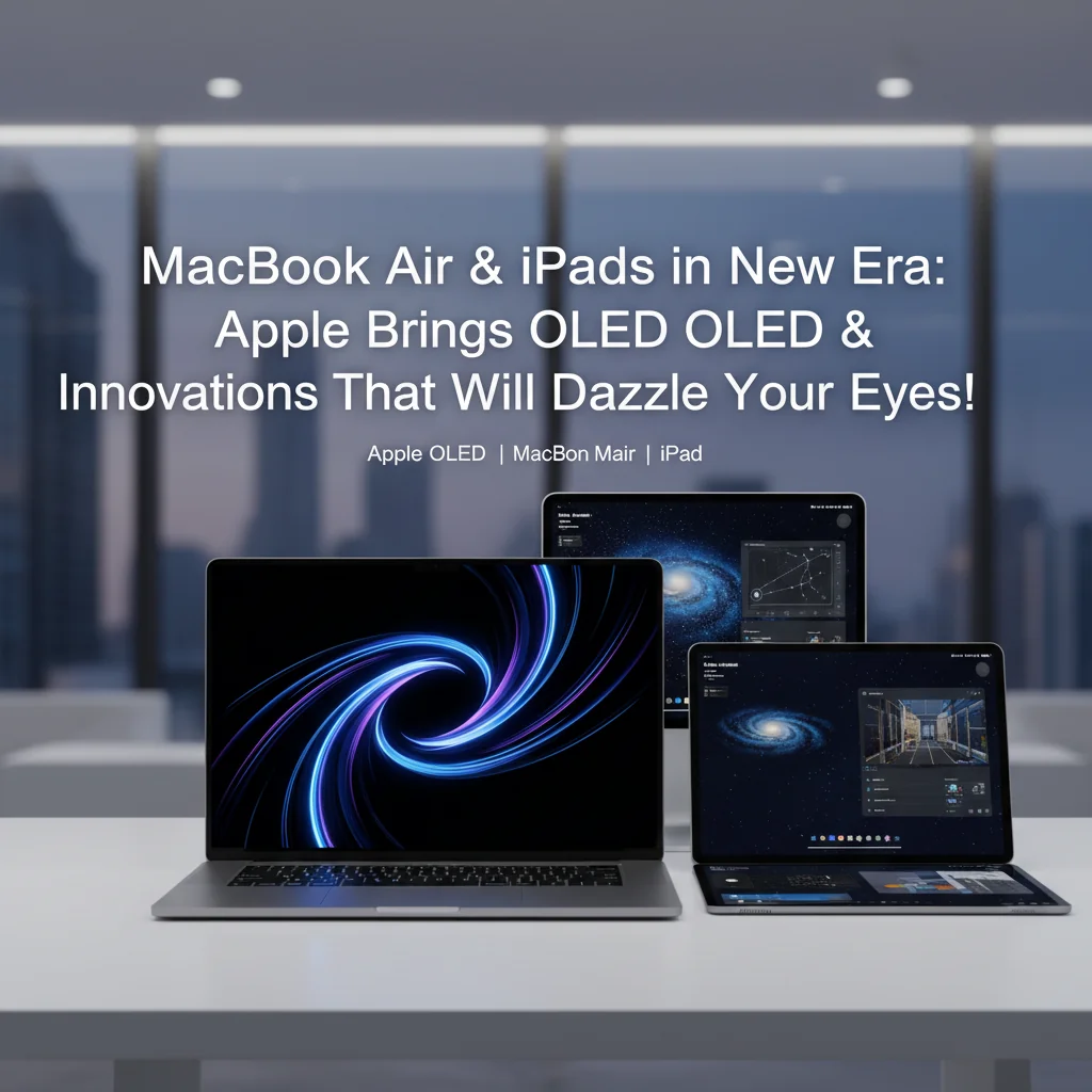 MacBook Air e iPads em Nova Era: Apple Traz OLED e Inovações que Deslumbrarão Seus Olhos!