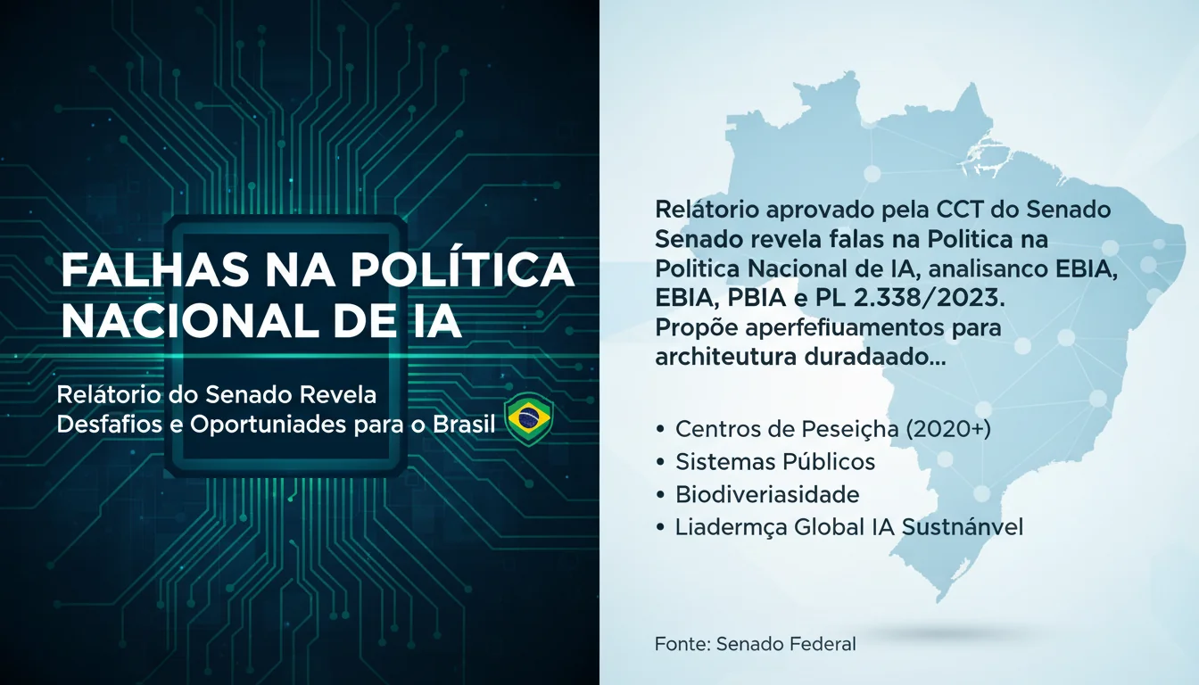 Falhas na Política Nacional de IA: Relatório do Senado Revela Desafios e Oportunidades para o Brasil