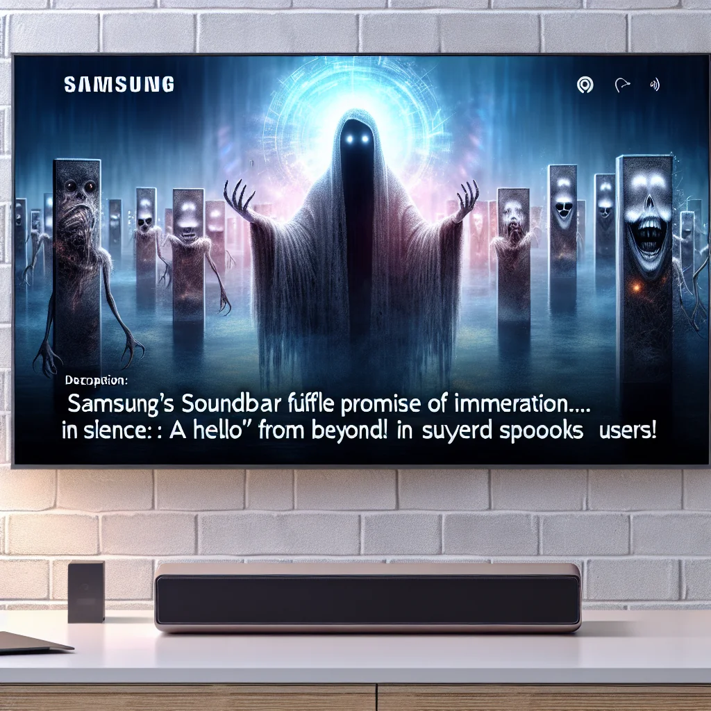 ## Soundbars da Samsung Cumprem Promessa de Imersão... No Silêncio: Um "Hello" Fantasmagórico Aterroriza Usuários!
