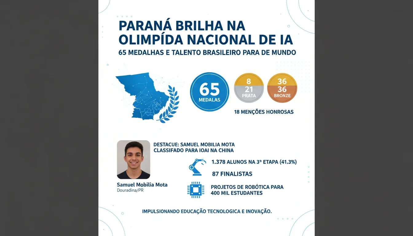 Paraná Brilha na Olimpíada Nacional de IA: 65 Medalhas e Talento Brasileiro para o Mundo