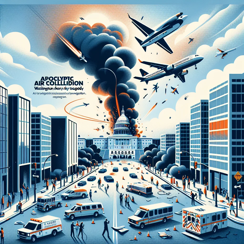 **Colisão Aérea Apocalíptica: Washington Abalada por Tragédia nos Céus**
