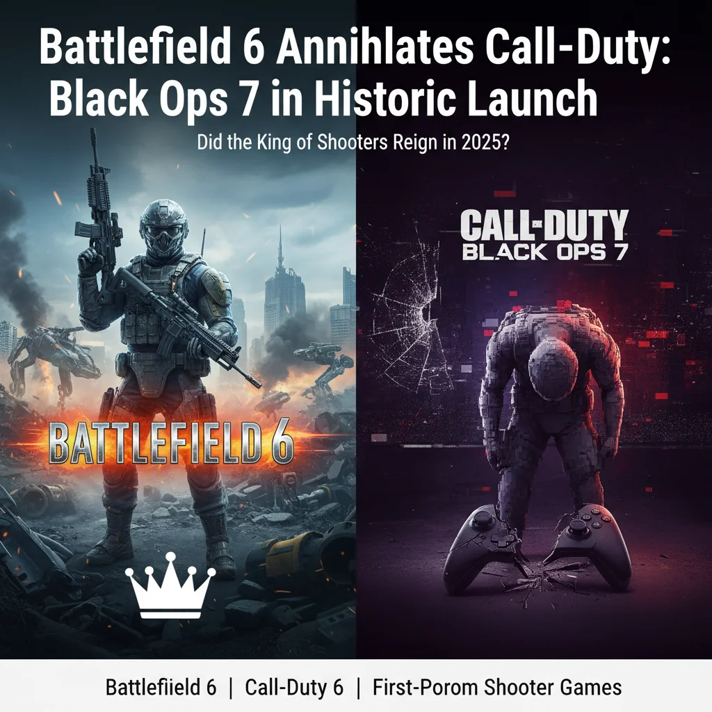 **Battlefield 6 Aniquila Call of Duty: Black Ops 7 em Lançamento Histórico: O Rei dos Shooters Reinou em 2025?**