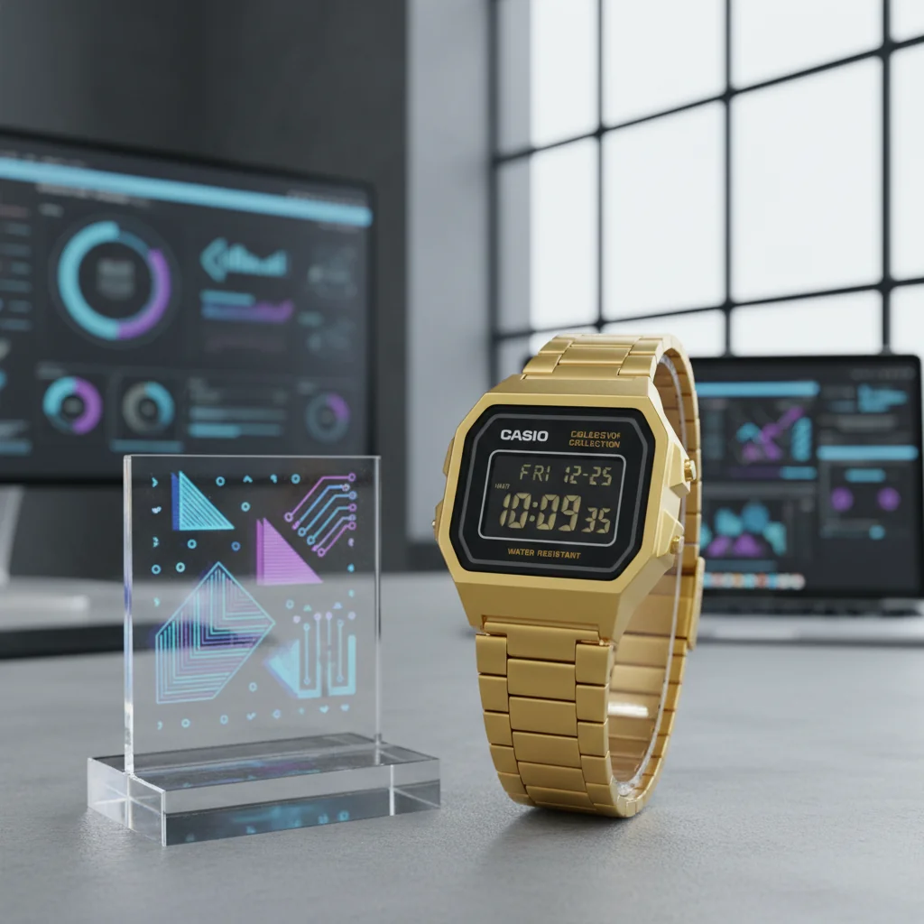 Casio Lança Relógio Dourado Totalmente Retrô Inspirado nos Anos 80