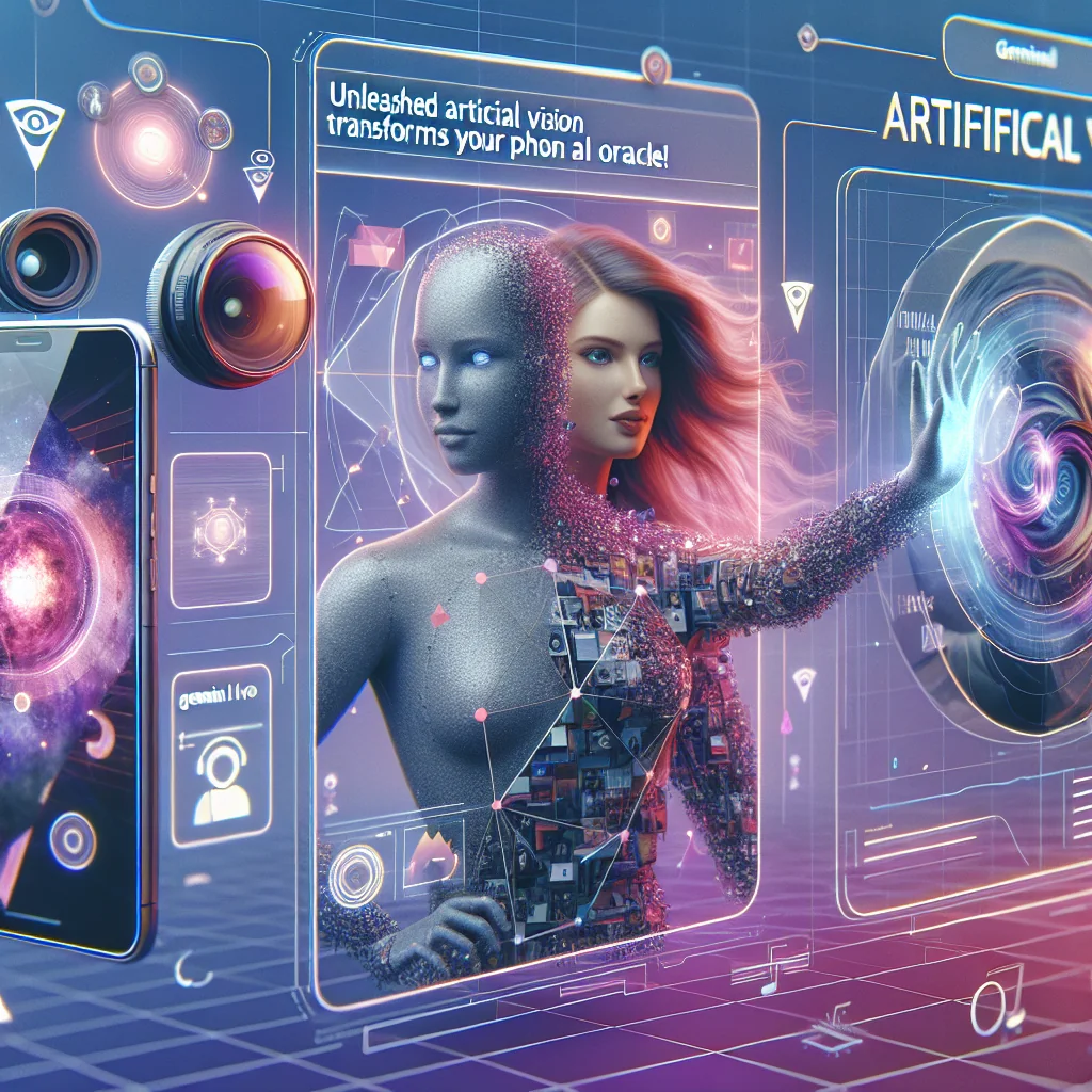 ## Visão Artificial Desbloqueada: Gemini Live Transforma Seu Celular em um Oráculo de IA!
