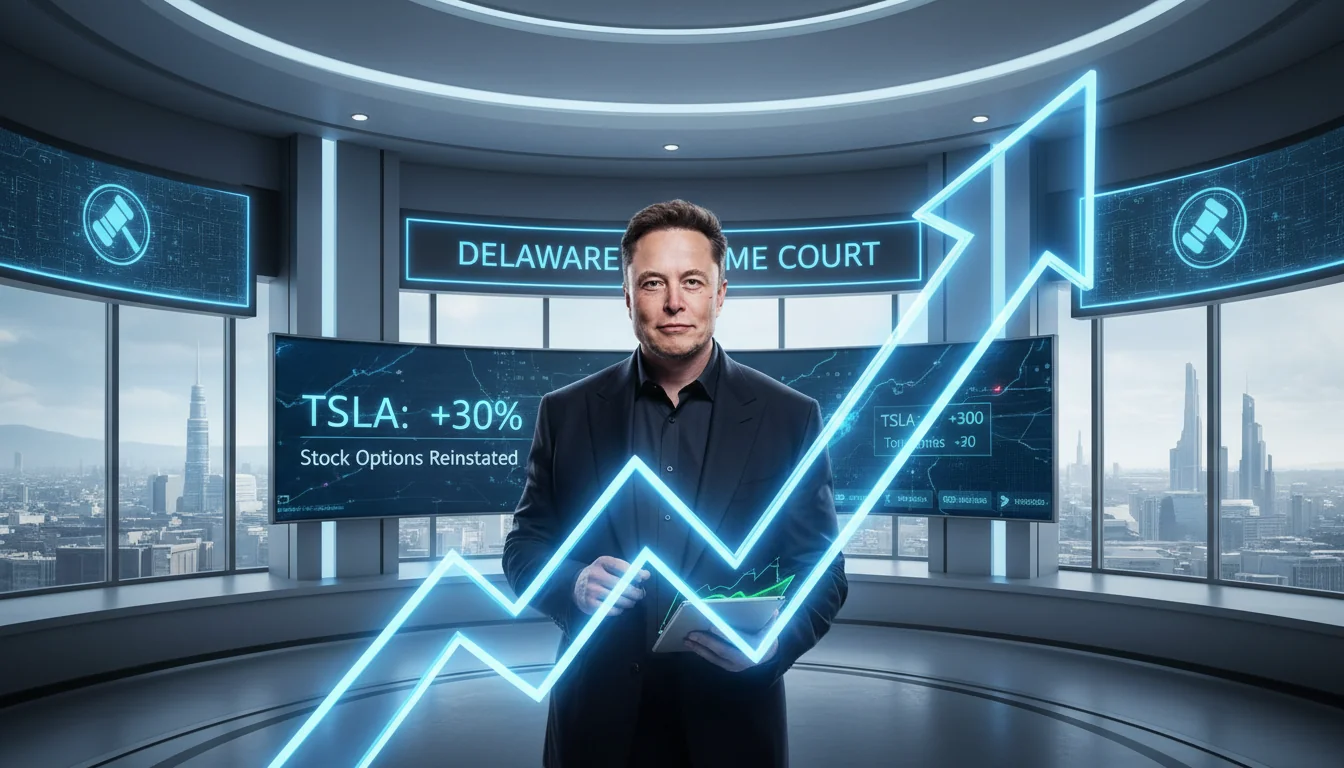 Elon Musk Vê Patrimônio Disparar com Reviravolta em Opções de Ações da Tesla