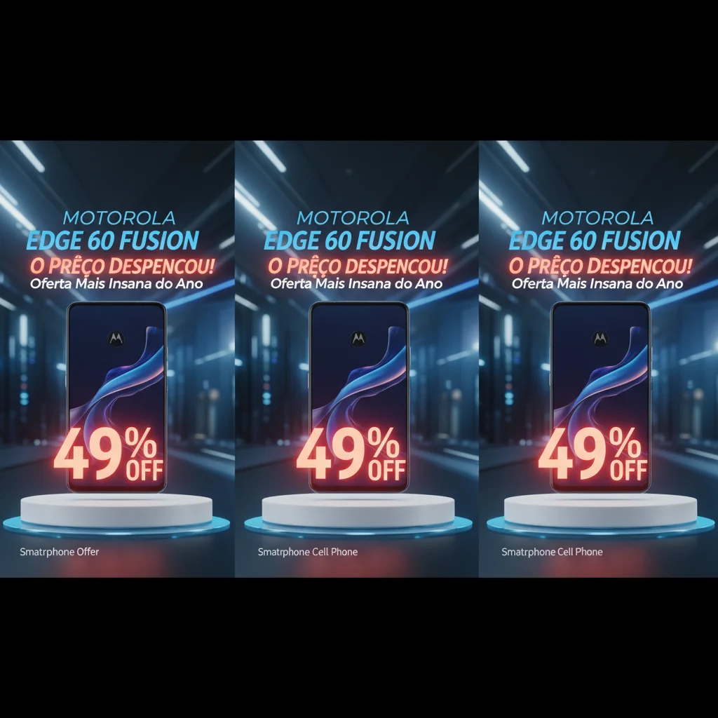 Motorola Edge 60 Fusion: O Preço Despencou! 49% OFF na Oferta Mais Insana do Ano!