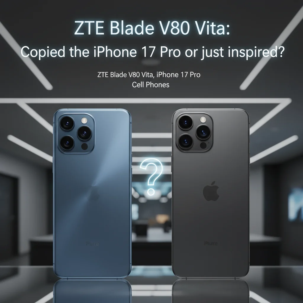 ZTE Blade V80 Vita: Copiou o iPhone 17 Pro ou apenas se inspirou?