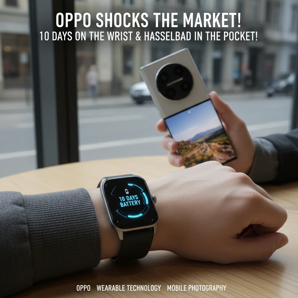 OPPO Choca o Mercado: 10 Dias de Bateria no Pulso e Hasselblad no Bolso!