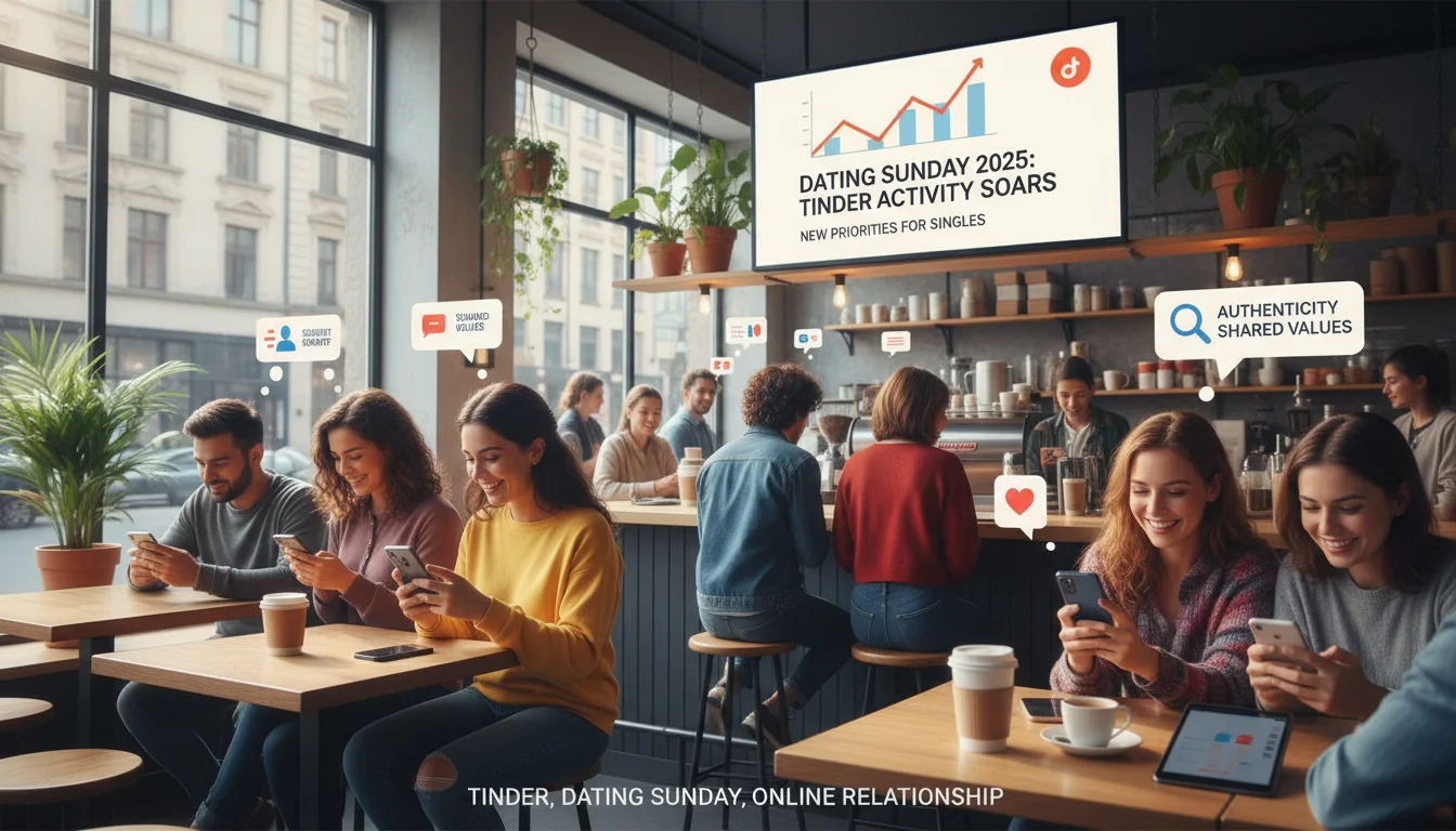 Dating Sunday 2025: Tinder Explode em Atividade e Revela Novas Prioridades dos Solteiros