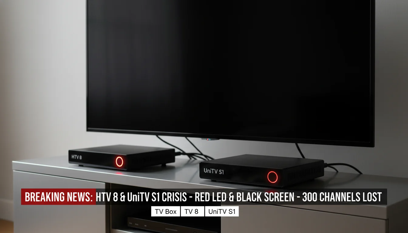 **HTV 8 e UniTV S1 em Crise: LED Vermelho e Tela Preta Deixam Milhares Sem Acesso a 300 Canais**