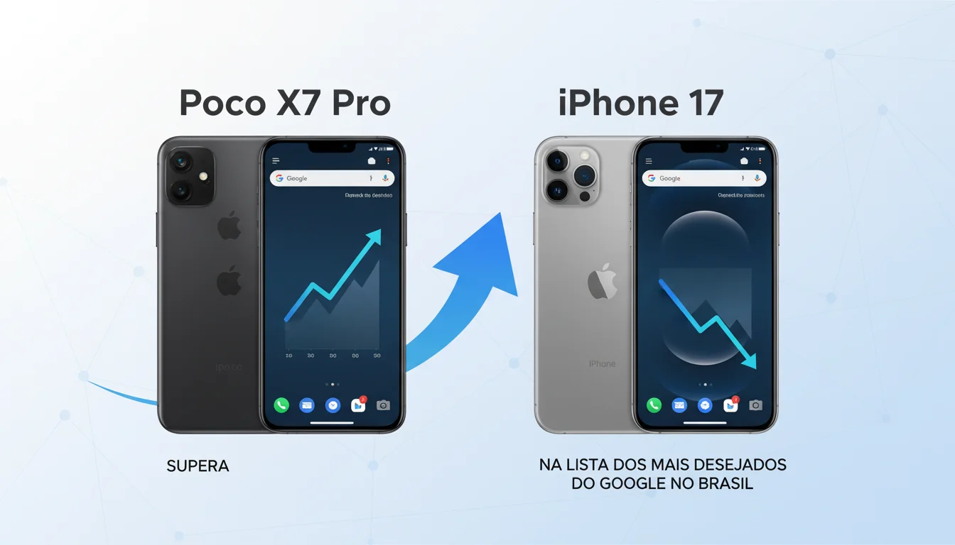 Poco X7 Pro Supera iPhone 17 na Lista dos Mais Desejados do Google no Brasil