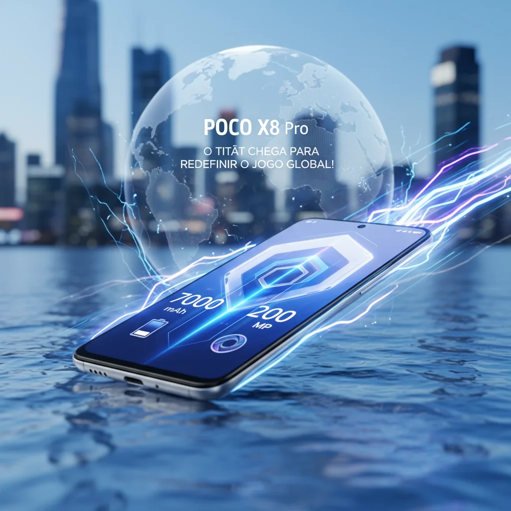 POCO X8 Pro: O Titã de 7.000 mAh e 200 MP Chega para Redefinir o Jogo Global!