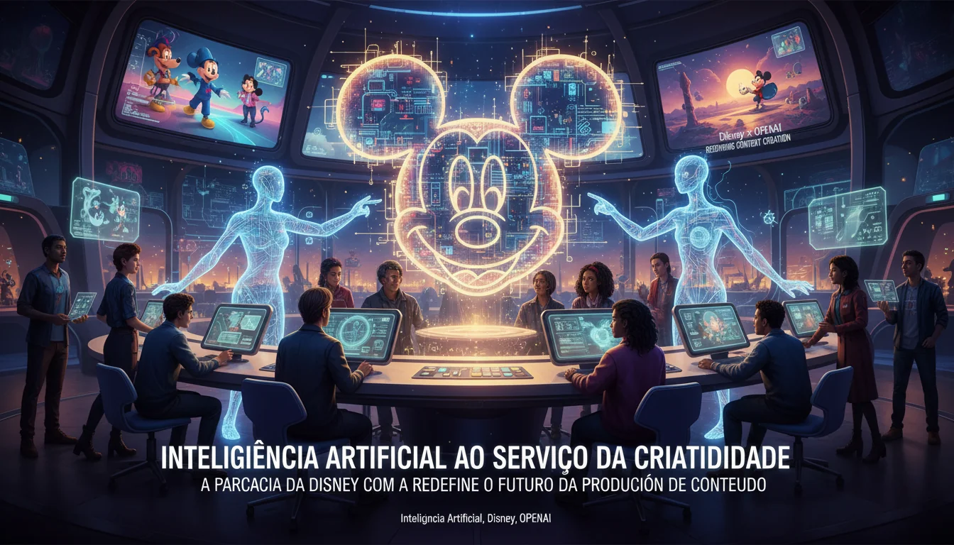 Inteligência Artificial ao Serviço da Criatividade: A Parceria da Disney com a OpenAI Redefine o Futuro da Produção de Conteúdo