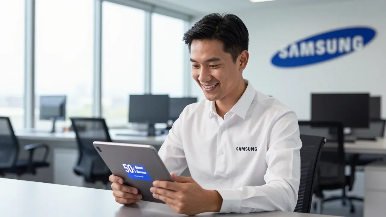 Bônus Recorde: Funcionários da Samsung Receberão até 50% do Salário Anual em Bonificação