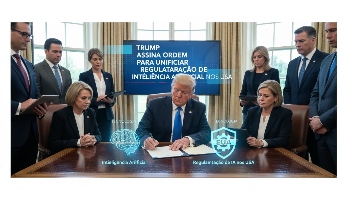 Trump Assina Ordem para Unificar Regulamentação de Inteligência Artificial nos EUA