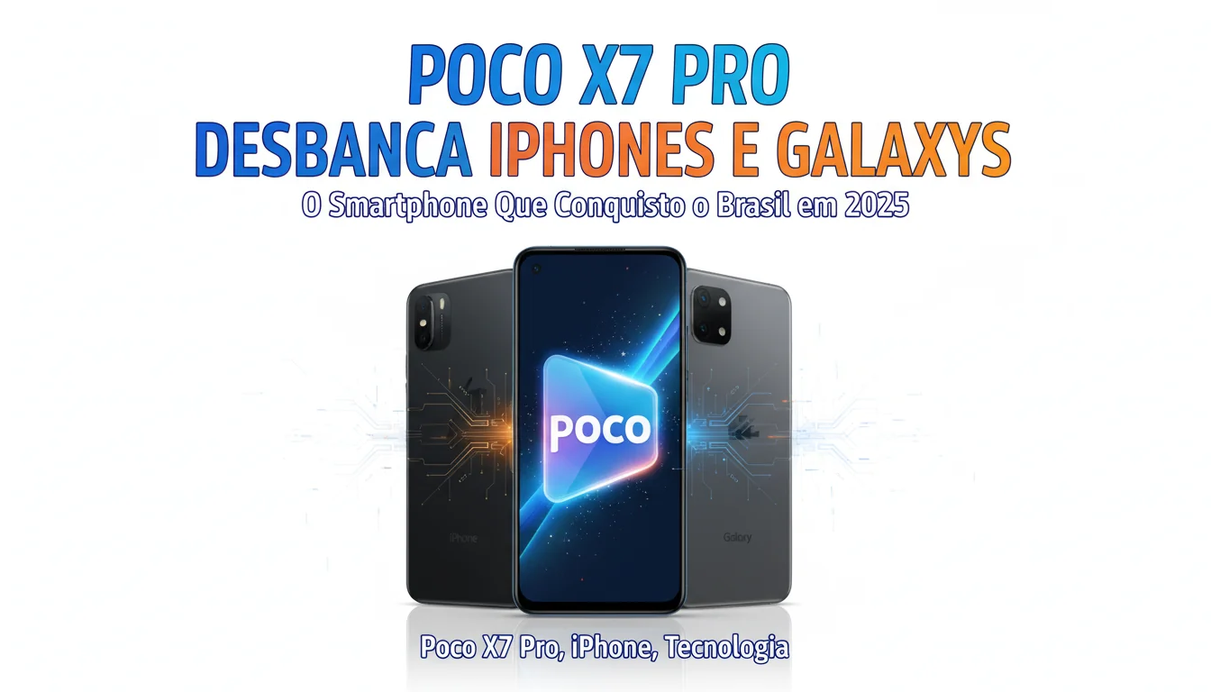 Poco X7 Pro Desbanca iPhones e Galaxys: O Smartphone Que Conquistou o Brasil em 2025