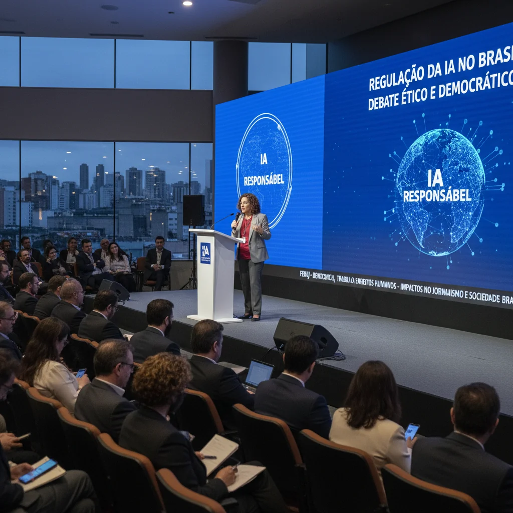 Regulação da IA no Brasil: Deputada Luizianne Lins Leva Debate Ético e Democrático ao 40º Congresso Nacional dos Jornalistas