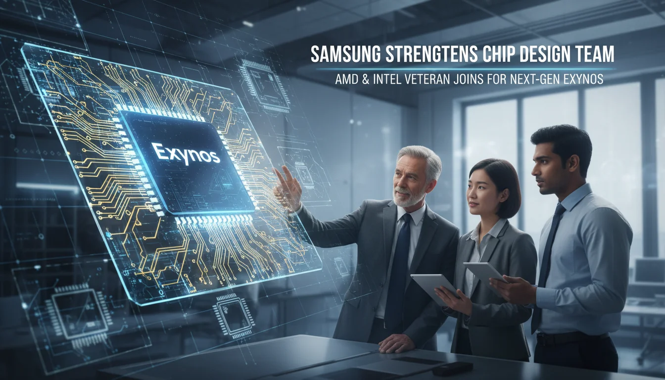 Samsung reforça time de design de chips com veterano da AMD e Intel para próxima geração Exynos