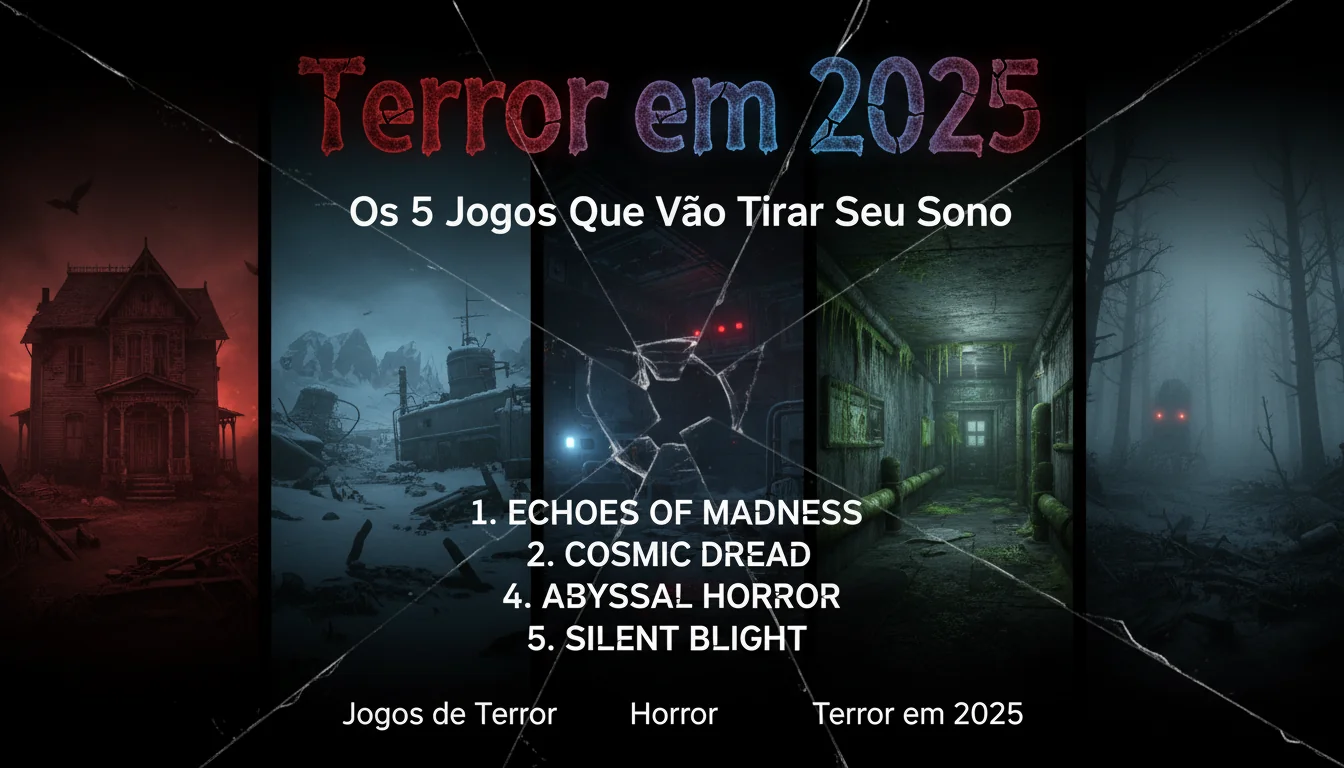 Terror em 2025: Os 5 Jogos Que Vão Tirar Seu Sono