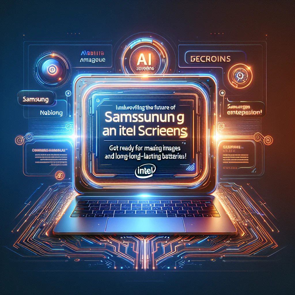 ## Samsung e Intel Desvendam o Futuro das Telas de IA para Laptops: Prepare-se para Imagens Incríveis e Baterias Duradouras!
