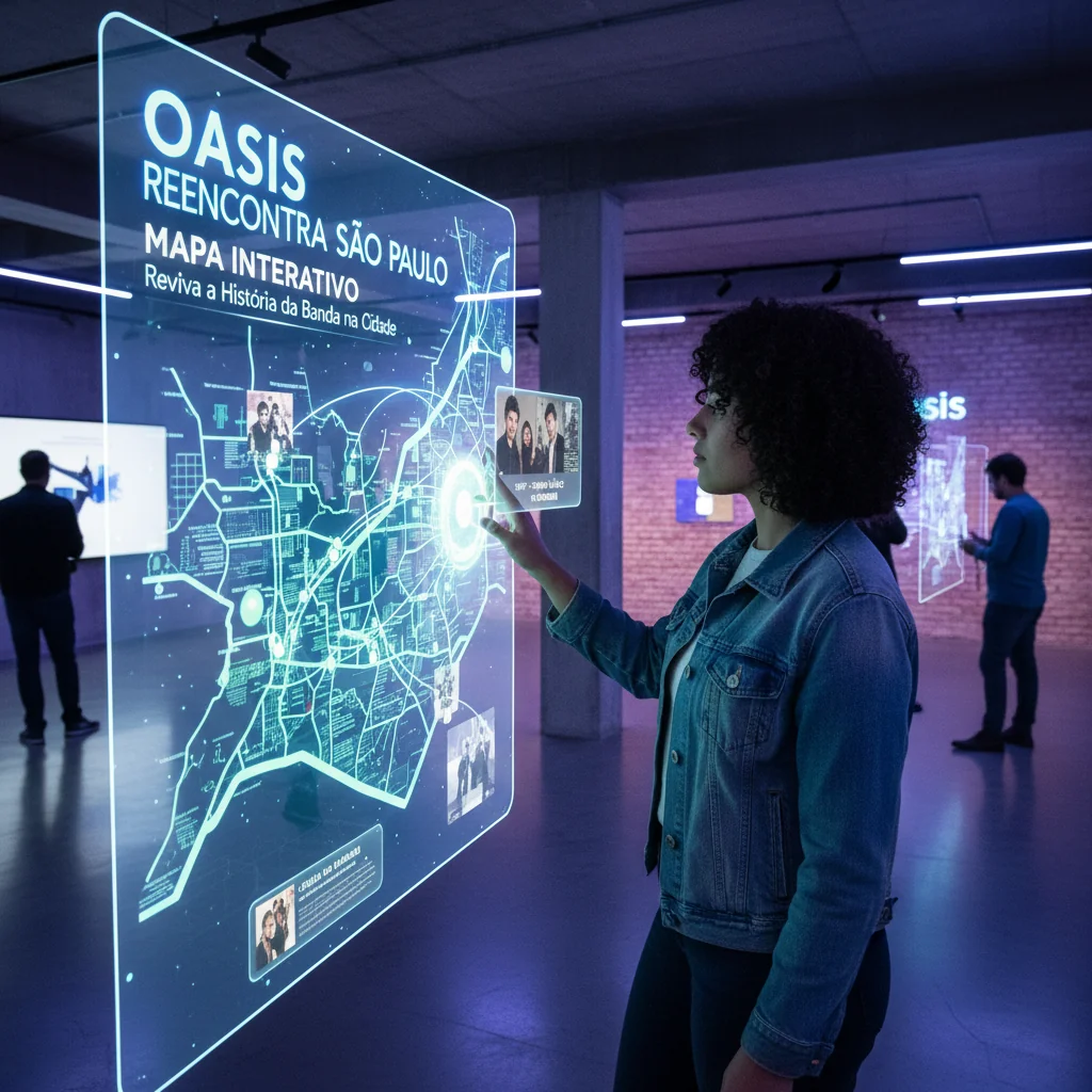Oasis Reencontra São Paulo: Um Mapa Interativo que Revive a História da Banda na Cidade