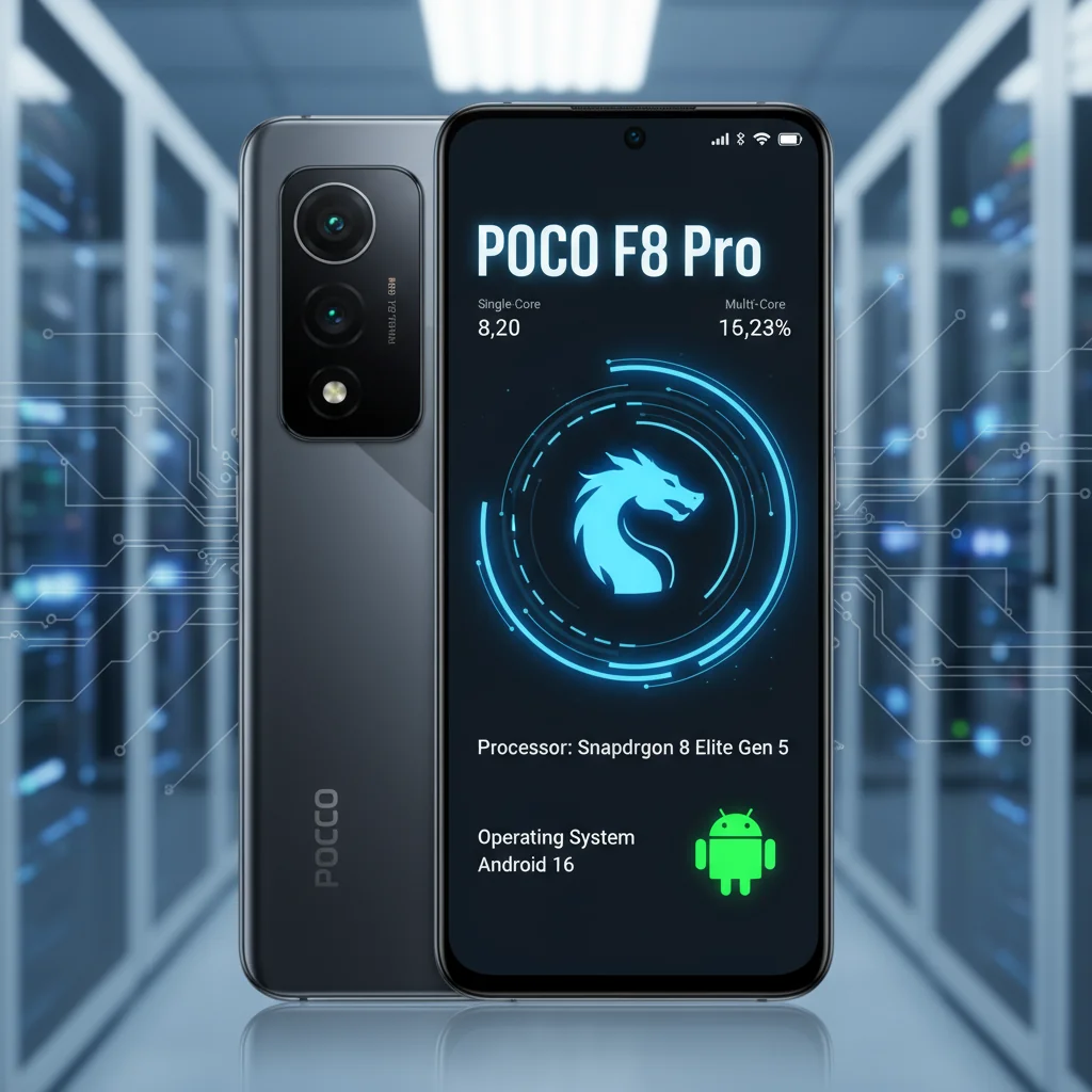 POCO F8 Pro Surge no Geekbench com Snapdragon 8 Elite Gen 5 e Android 16, Indicando o Futuro dos Flagships