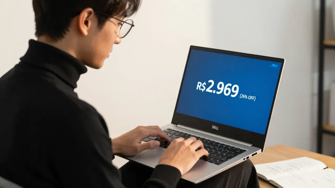 Notebook Dell Inspiron 15 por R$ 2.969 com 26% de desconto na Amazon