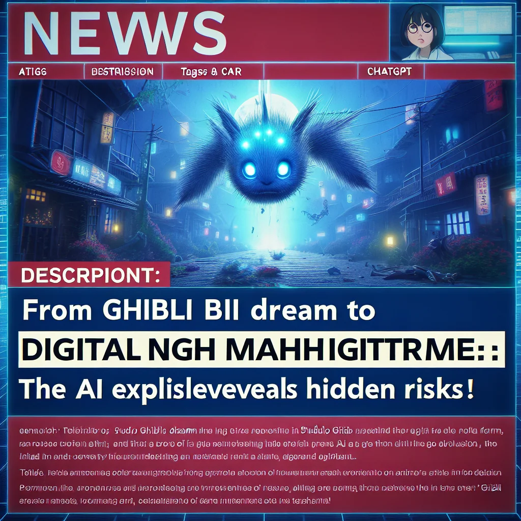 ## Do Sonho Ghibli ao Pesadelo Digital: A Explosão da IA Revela Riscos Ocultos!
