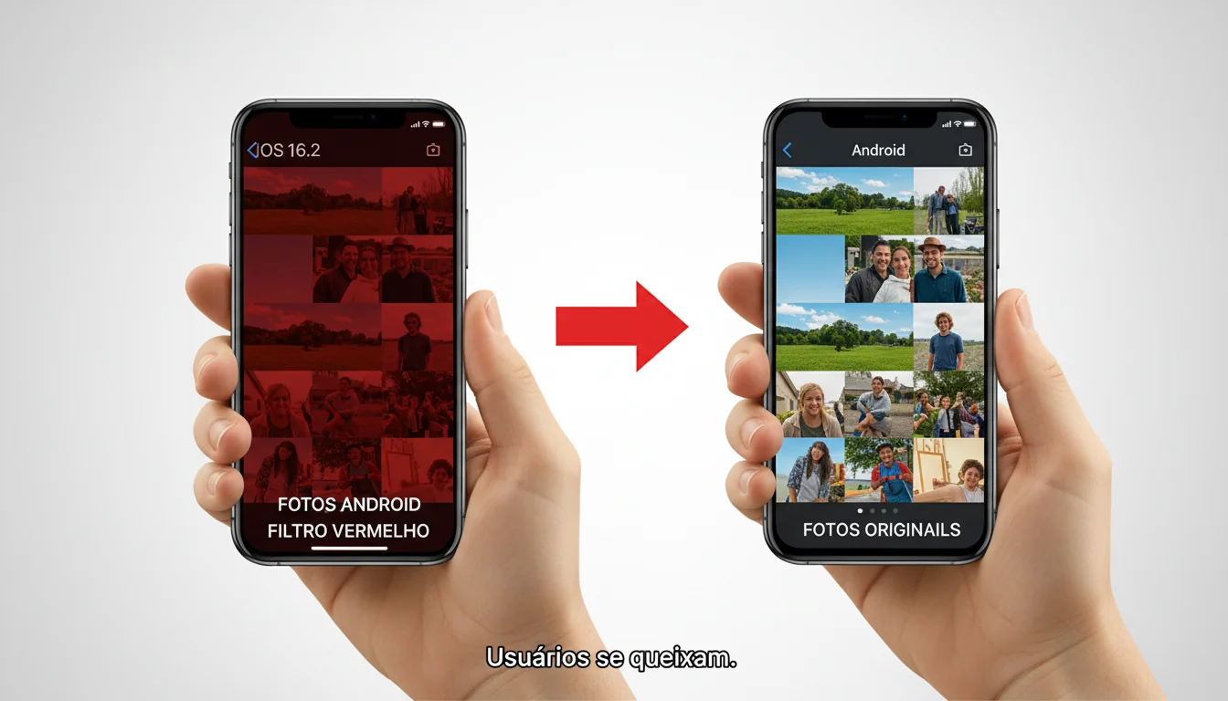 iOS 16.2: Fotos tiradas em Android ganham filtro vermelho intenso no iPhone e usuários se queixam