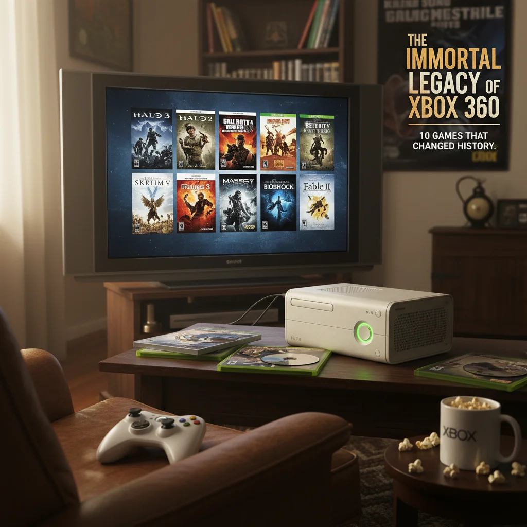O Legado Imortal do Xbox 360: Relembrando os 10 Jogos que Mudaram a História dos Videogames