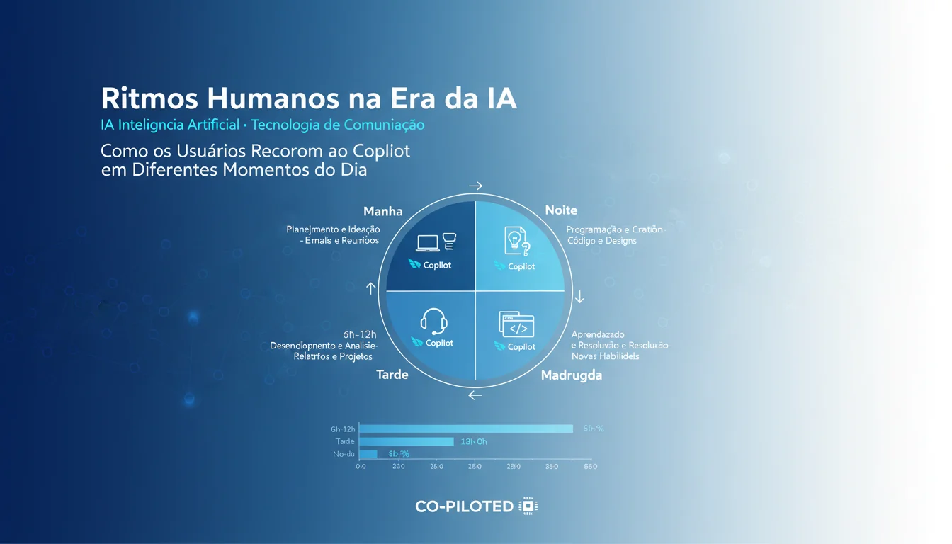 Ritmos Humanos na Era da IA: Como os Usuários Recorrem ao Copilot em Diferentes Momentos do Dia