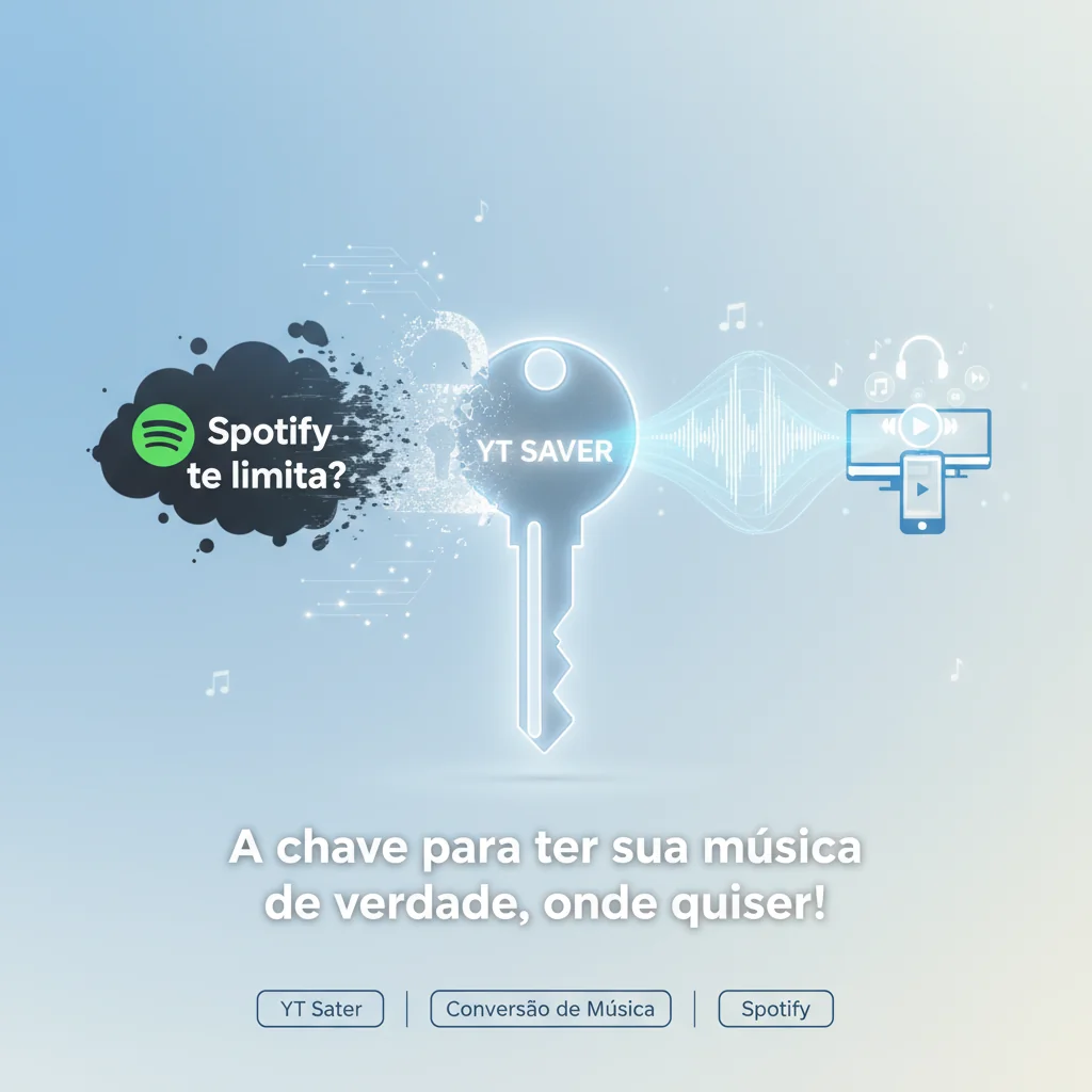 Spotify te limita? YT Saver: A chave para ter sua música de verdade, onde quiser!