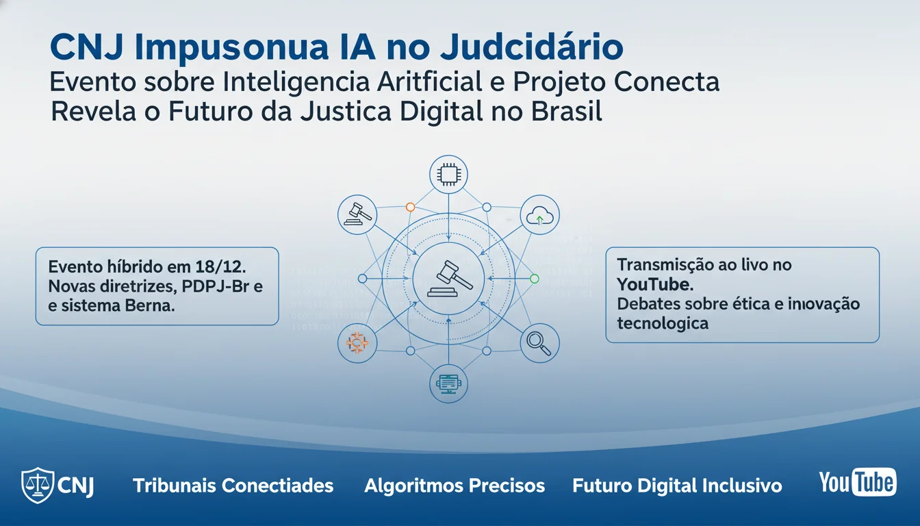 CNJ Impulsiona IA no Judiciário: Evento sobre Inteligência Artificial e Projeto Conecta Revela o Futuro da Justiça Digital no Brasil