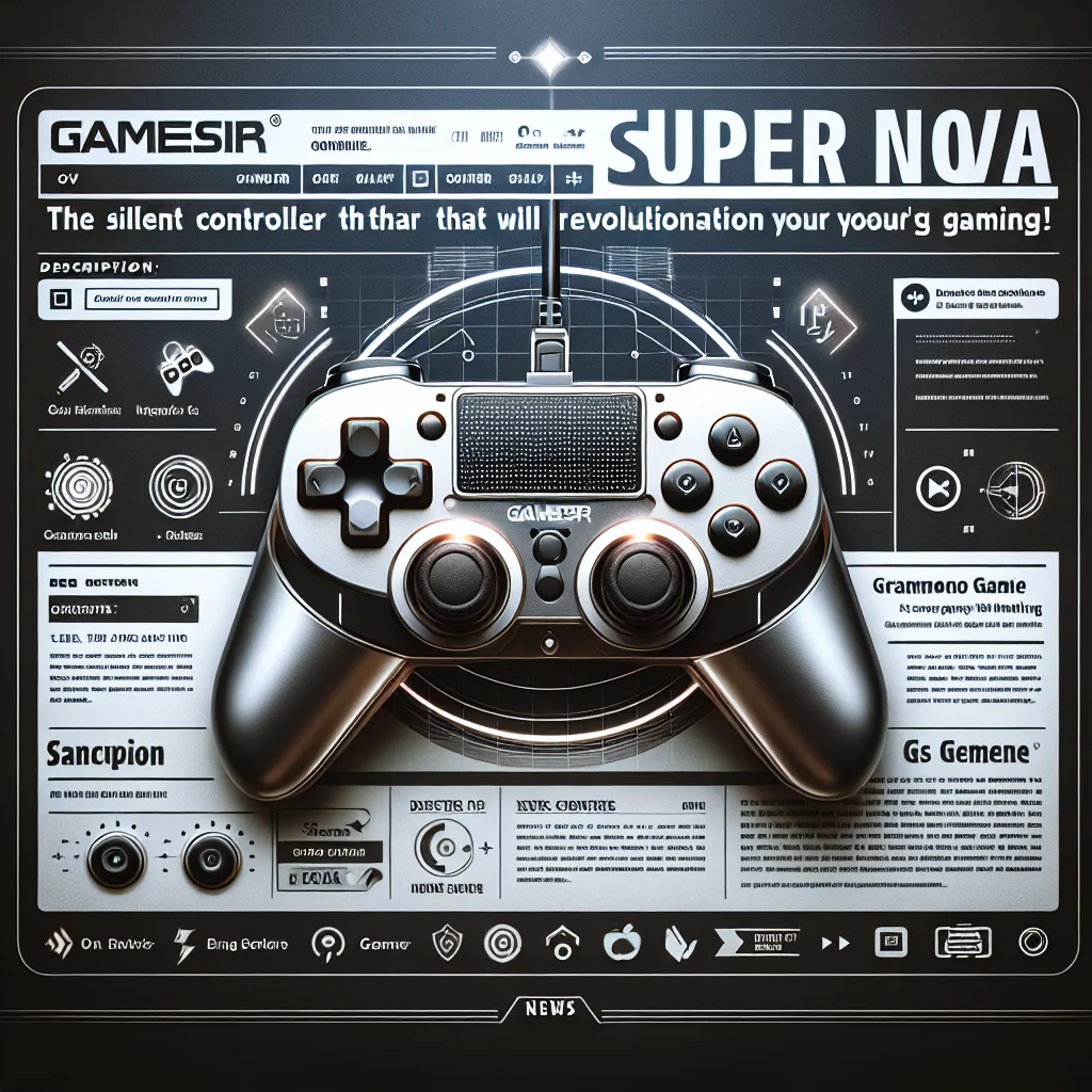 GameSir Super Nova: O Controle Silencioso que Vai Revolucionar Sua Jogatina!
