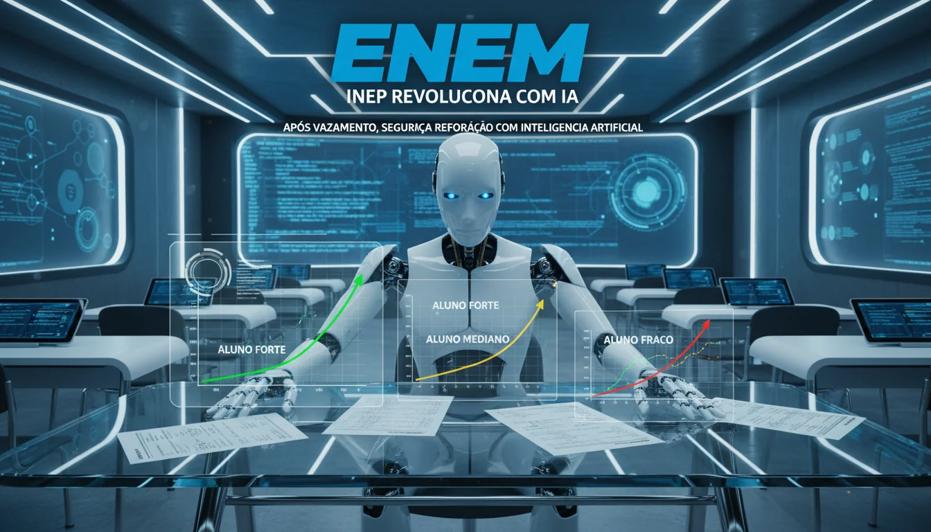 Inep revoluciona Enem com IA: Após vazamento de questões, testes com inteligência artificial prometem mais segurança e menos humanos envolvidos