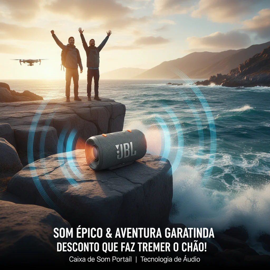 JBL Charge 6: Som Épico e Aventura Garantida com Desconto que Faz Tremer o Chão!