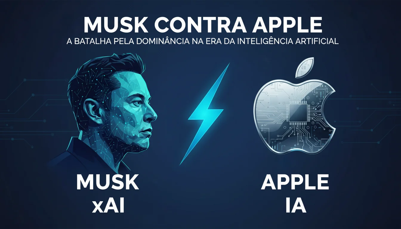 Musk contra Apple: A Batalha pela Dominância na Era da Inteligência Artificial